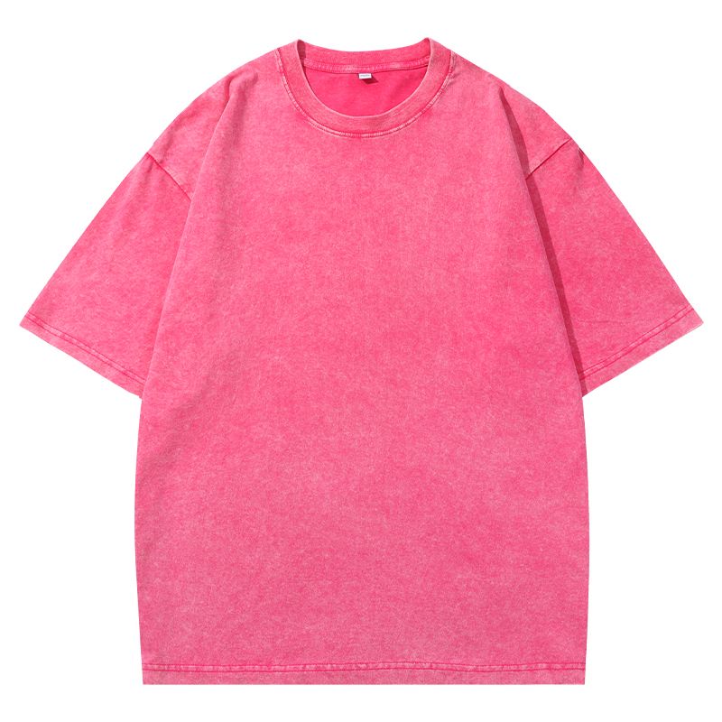 X8801 - Unisex Oversize T-shirts - rose red - 100% Cotton - 230 gsm - S,M,L,XL,2XL,3XL,4XL,5XL 