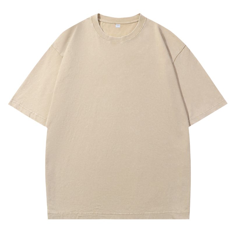 X8801 - Unisex Oversize T-shirts - khaki - 100% Cotton - 230 gsm - S,M,L,XL,2XL,3XL,4XL,5XL 