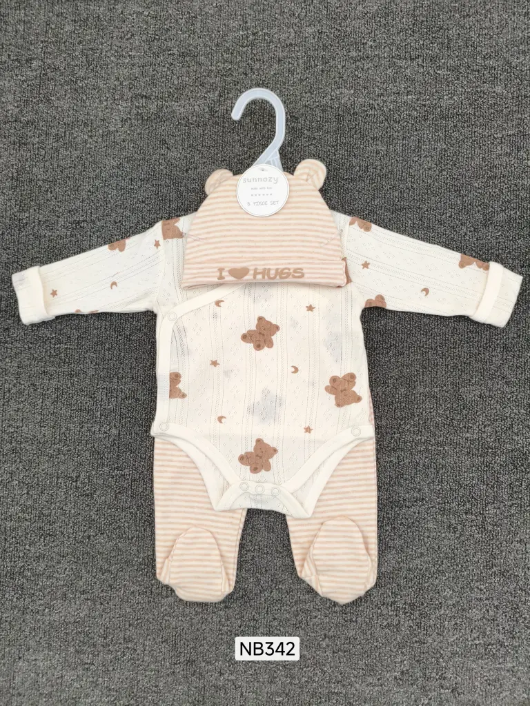 Newborn Baby 3 Pcs set (NB342) 0-1/0-3 months