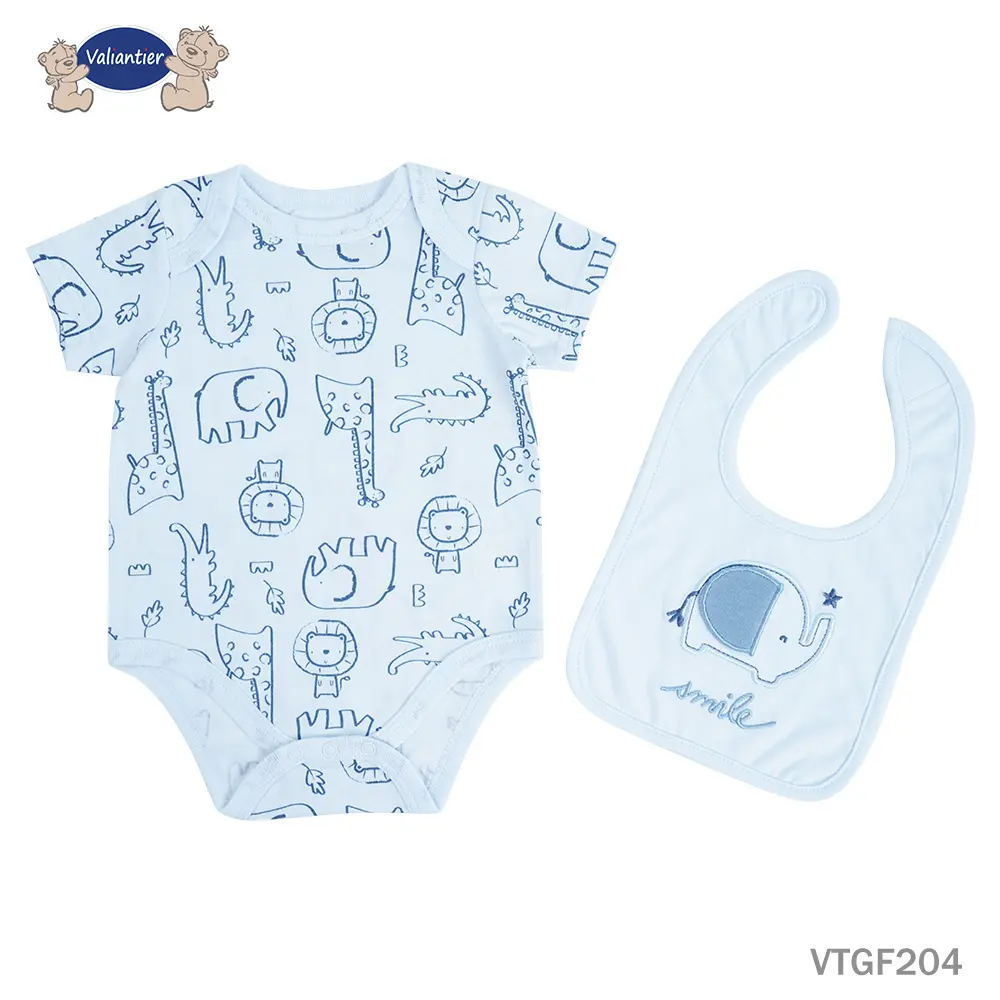 Bodysuit & Baby Bib set (VTGF204)