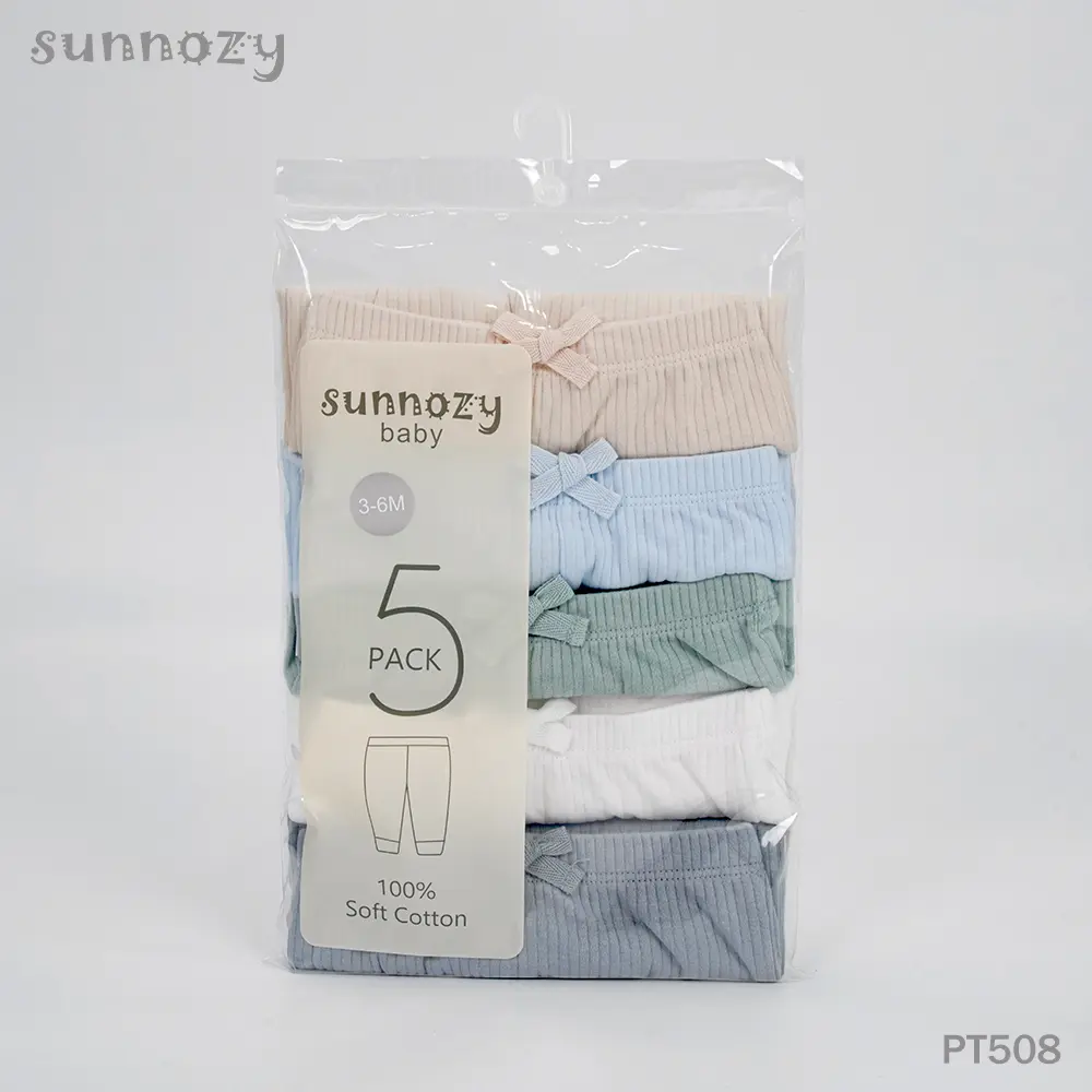 Baby Pants Boys 5 Pcs (PT508) 0-3/3-6/6-9/9-12 Months