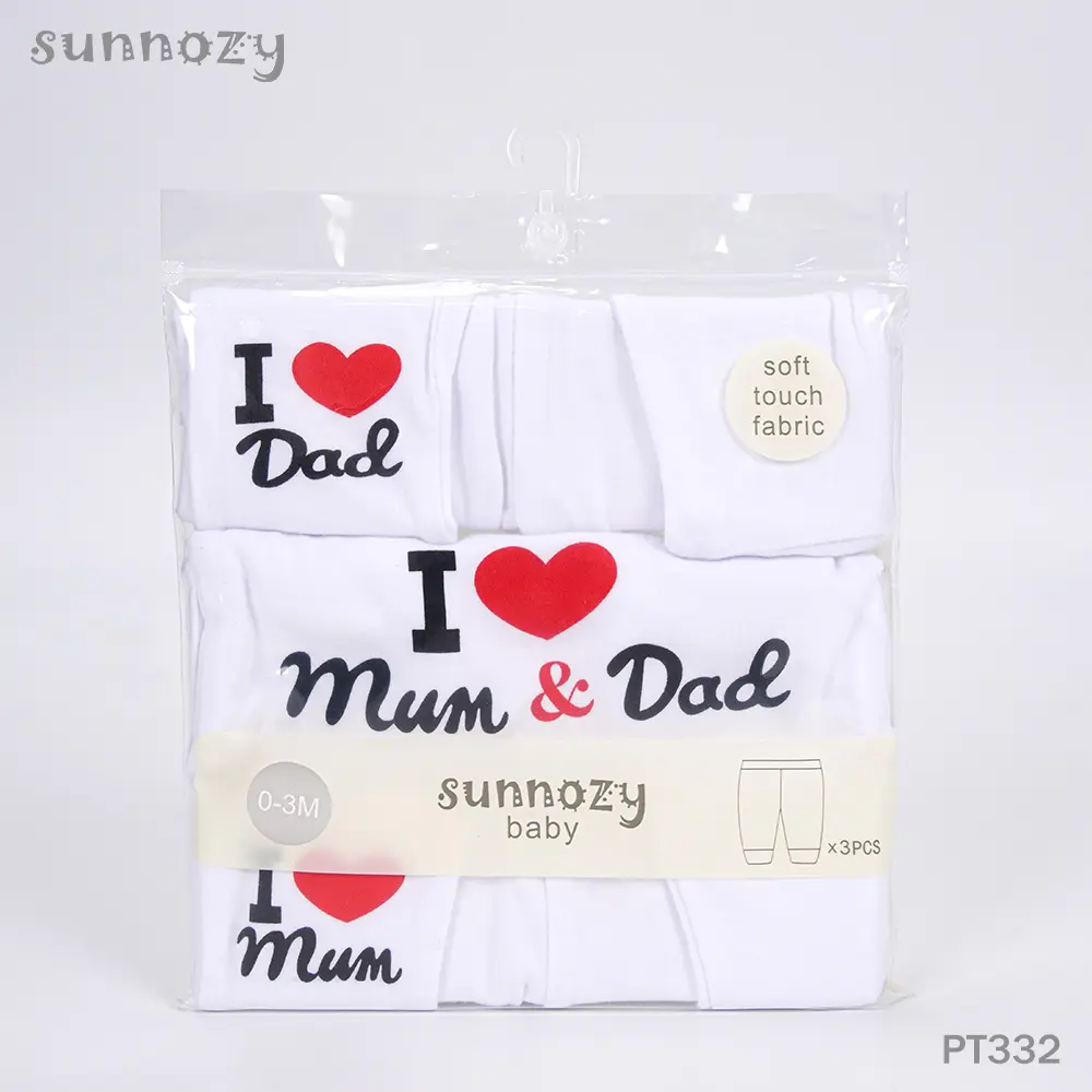 Baby Pants 3 pcs set (PT332) 0-3/3-6/6-9 Months