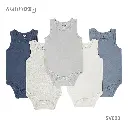 Bodysuits sleeveless 5 pcs sets (5V003) sizes: 0-3/3-6/6-9 Months