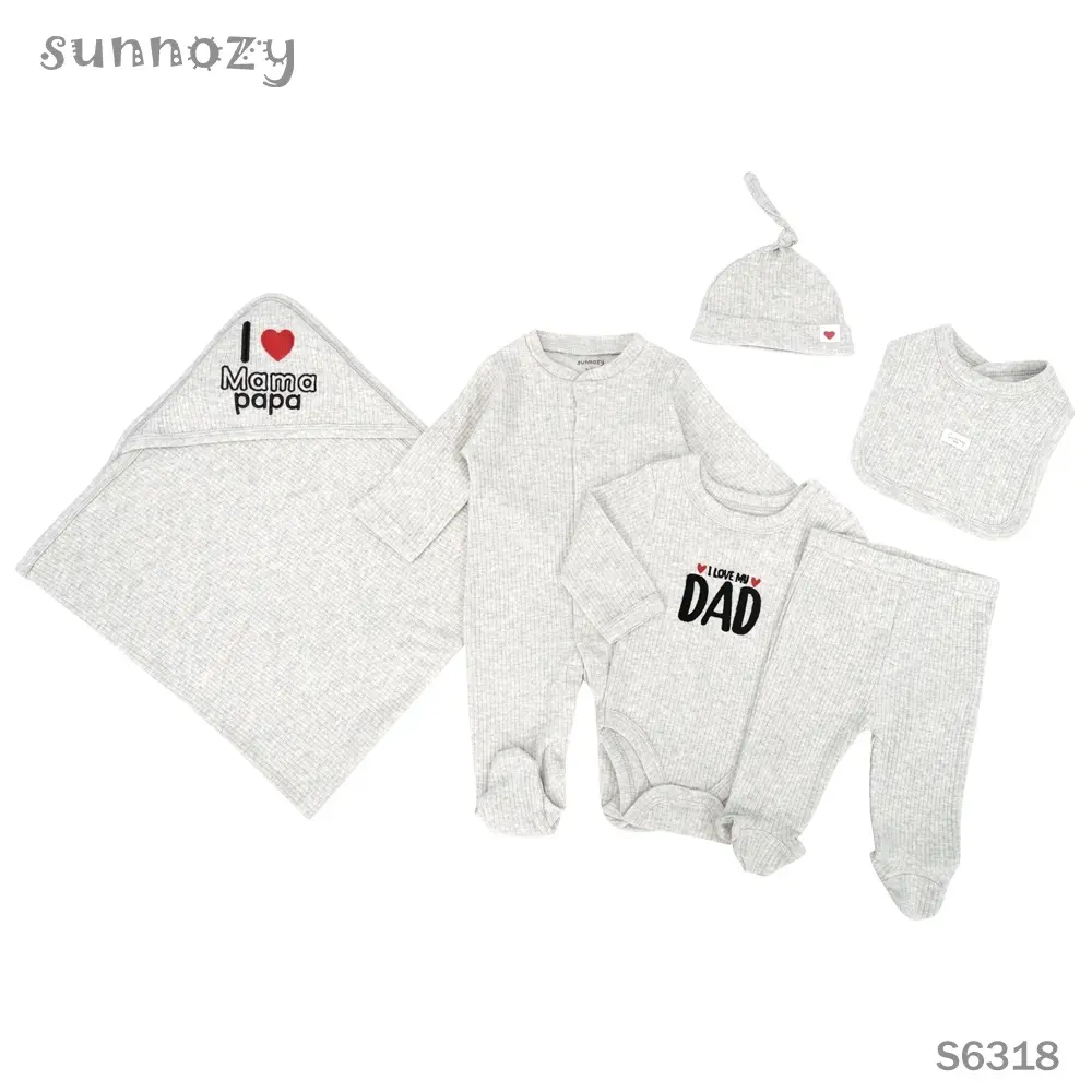 Newborn 6 pcs sets (S6318) 0-3/3-6 Months