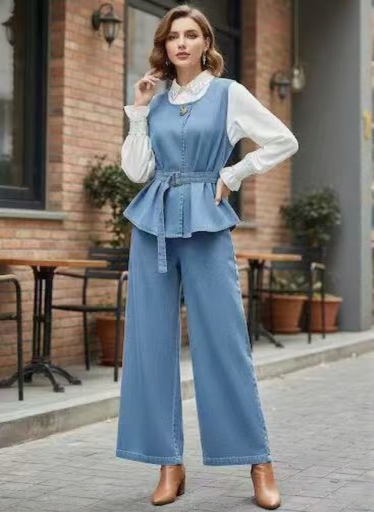 Jeans Dress - M-L-XL - Light and Dark color