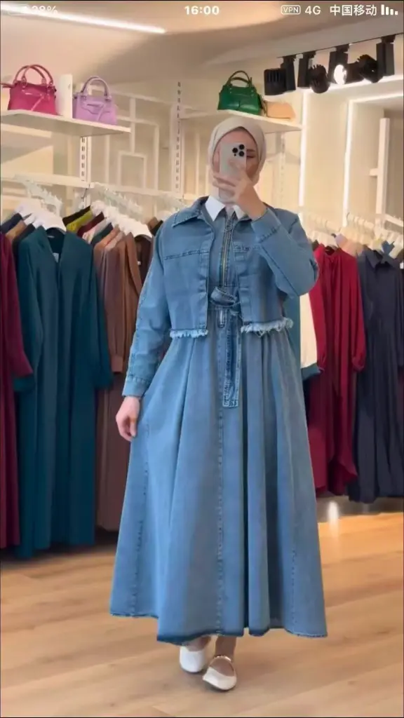 Jeans Dress - M-L-XL - Light and Dark color