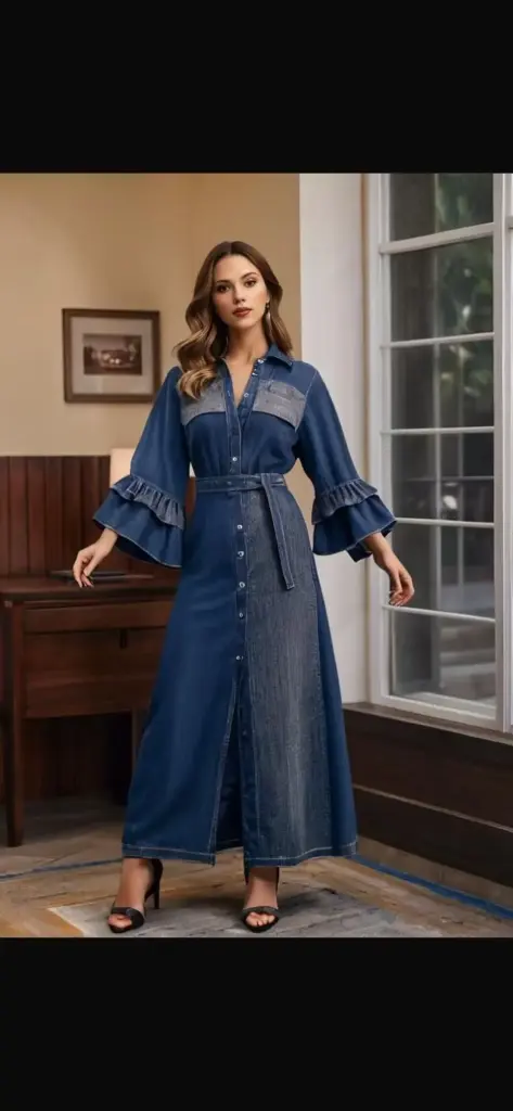 Jeans Dress - M-L-XL - Light and Dark color