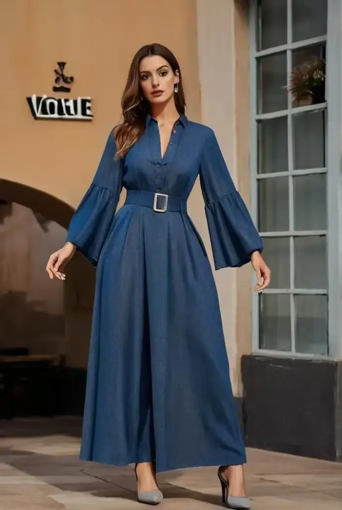 Jeans Dress - M-L-XL - Light and Dark color