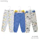 Baby Pants Boys 3 pcs set - Mix Colors & Pants (M-009B) size 6-9 Months
