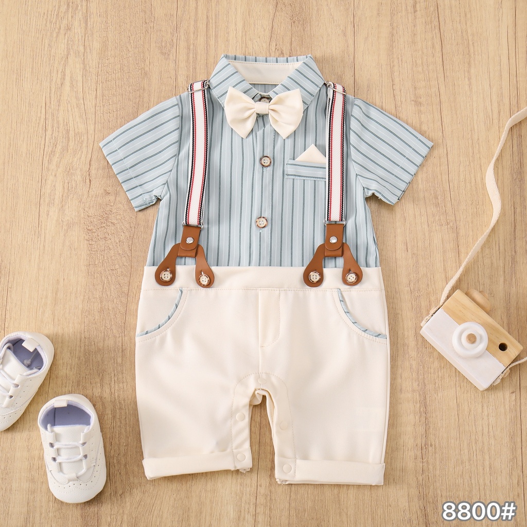 8800 - Striped Blue/White - 1-3/3-6/6-9/9-12/12-18 months - 100%viscose