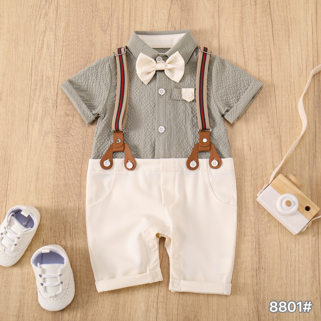 8801 - Grey/White - 1-3/3-6/6-9/9-12/12-18 months - 100%viscose