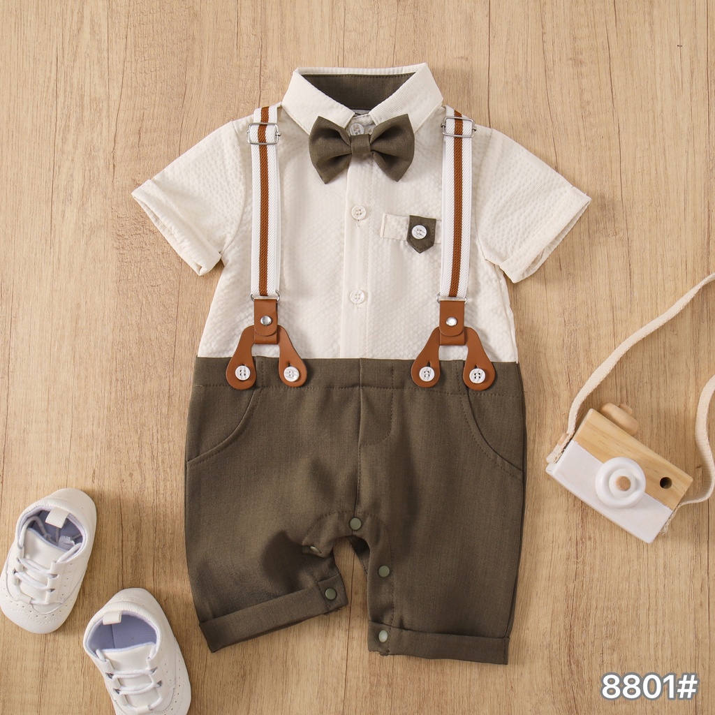 8801 - White/Stone Grey - 1-3/3-6/6-9/9-12/12-18 months - 100%viscose