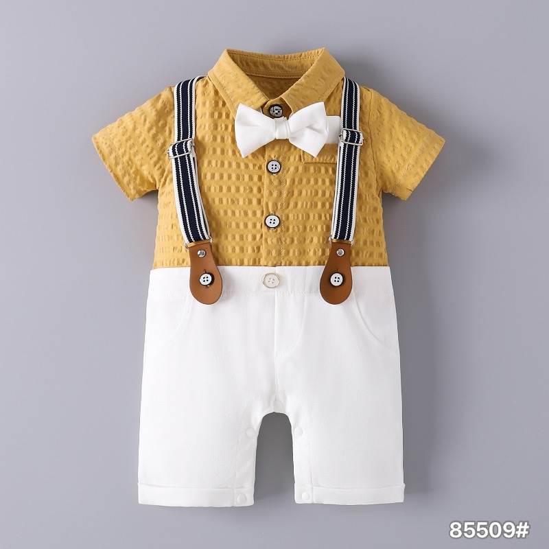 85509 - Yellow/White - 1-3/3-6/6-9/9-12/12-18 months - 100%viscose