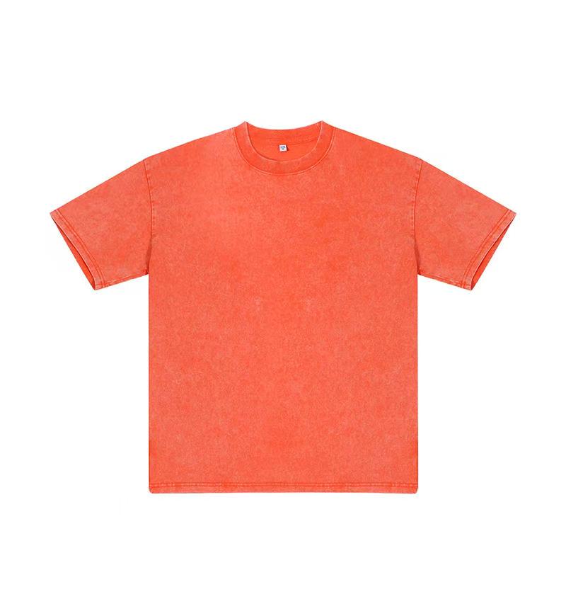 Men  T-shirts - Orange - S,M,L,XL,2XL,3XL, 4XL,5Xl - (240 gsm) - 100% Cotton
