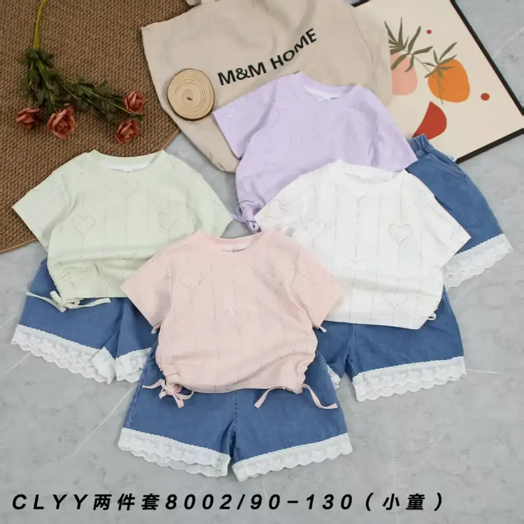 Girl set 2 pieces (8002) 2-6 years, cotton t-shirt & soft Jeans