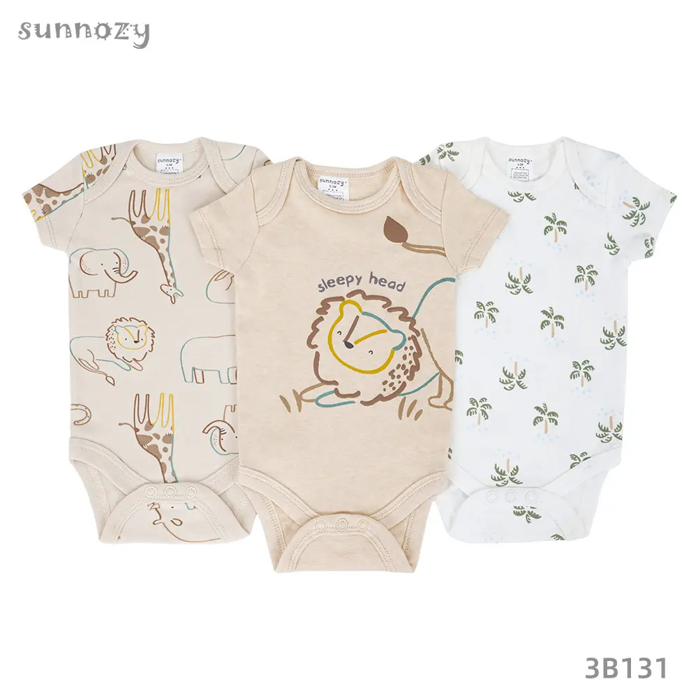 Baby Bodysuits short sleeves 3pcs set (3B131)