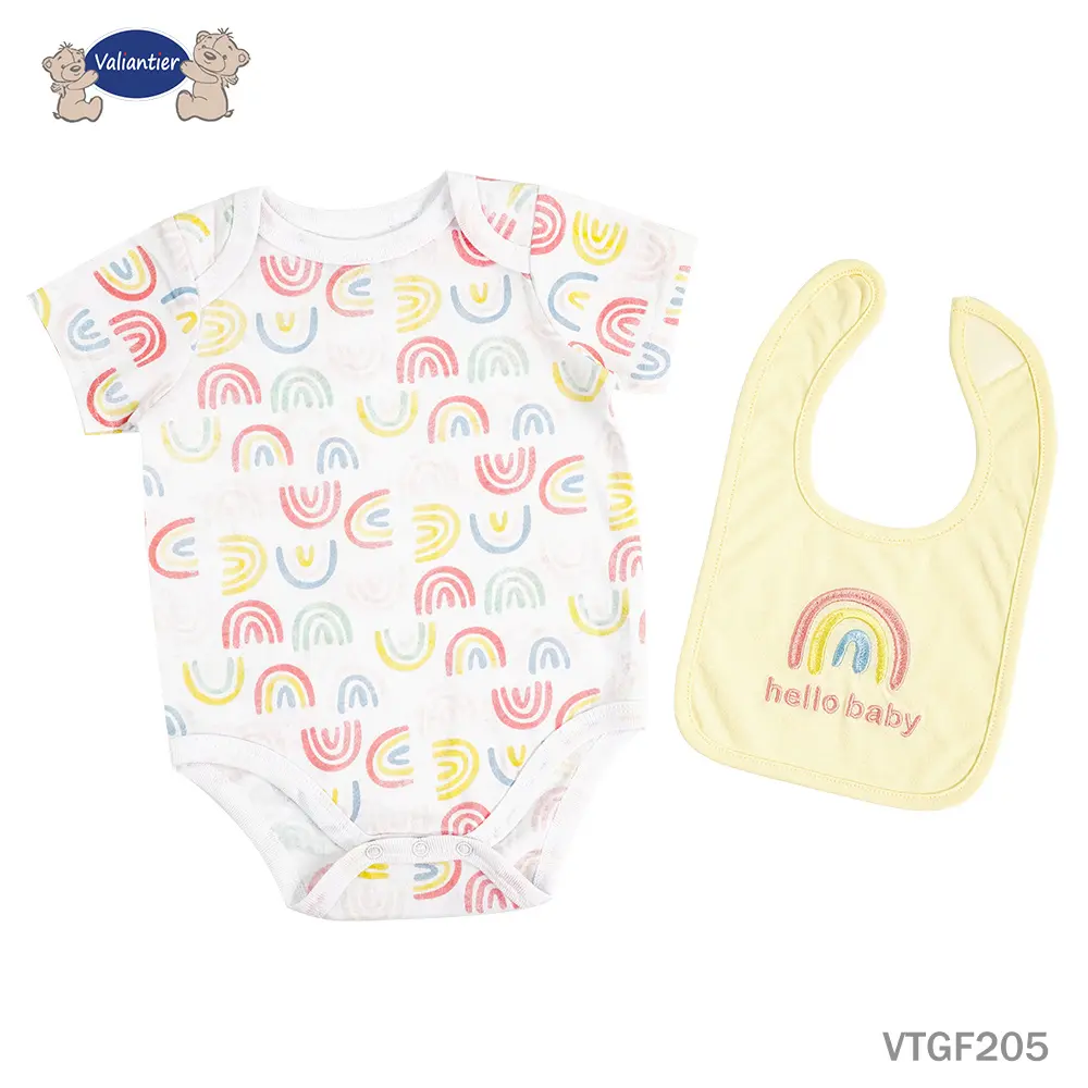 Bodysuit & Baby Bib set (VTGF205)