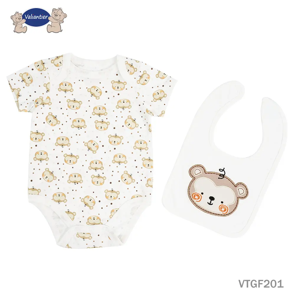 Bodysuit & Baby Bib set (VTGF201)