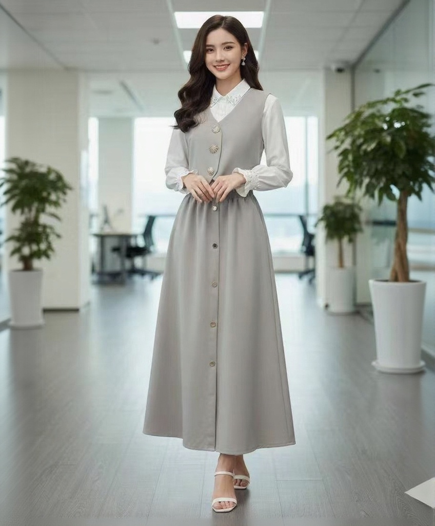 Jeans Dress - M-L-XL - Light and Dark color