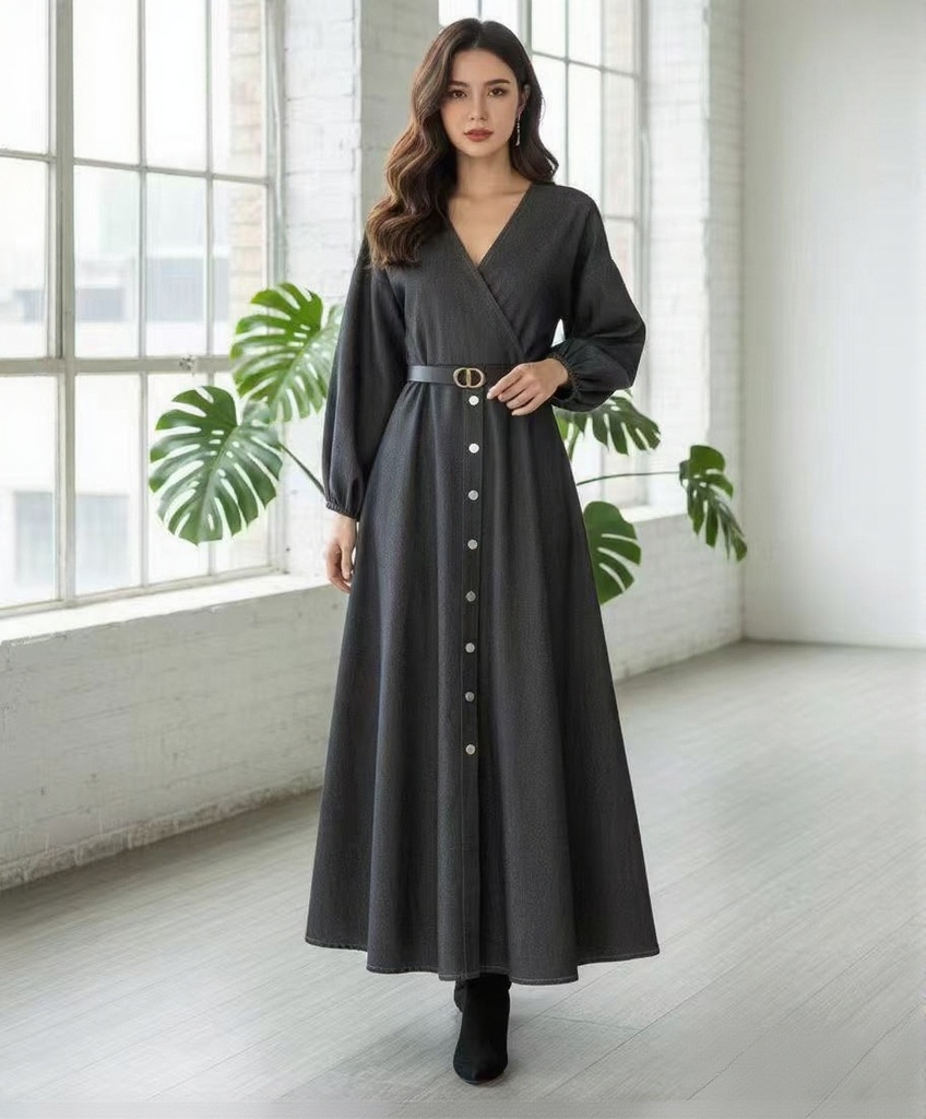 Jeans Dress - M-L-XL - Light and Dark color