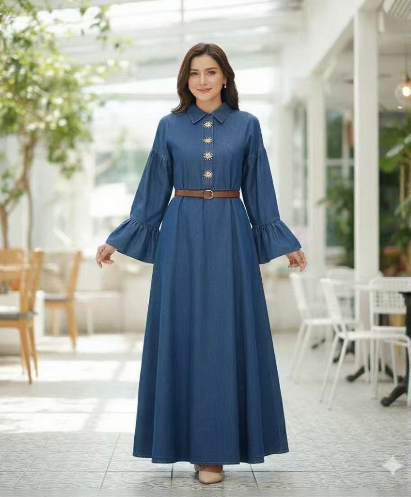 Jeans Dress - M-L-XL - Light and Dark color