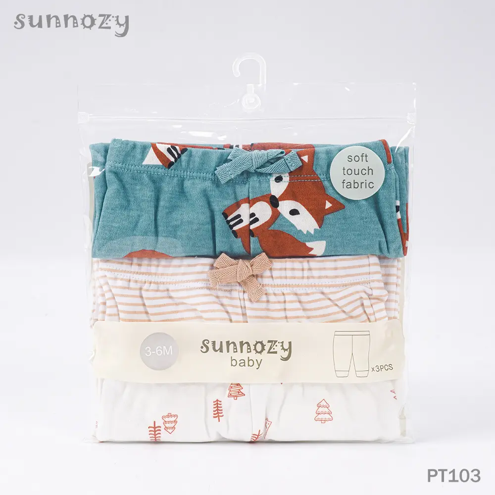 Baby Pants 3 Pcs set (PT103) 0-3/3-6/6-9 Months (copy)