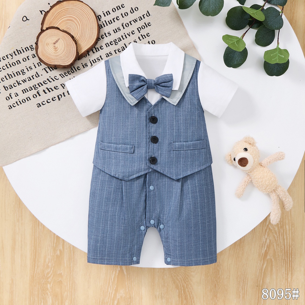 8095 - Blue -1-3/3-6/6-9/9-12/12-18 months - 100%viscose