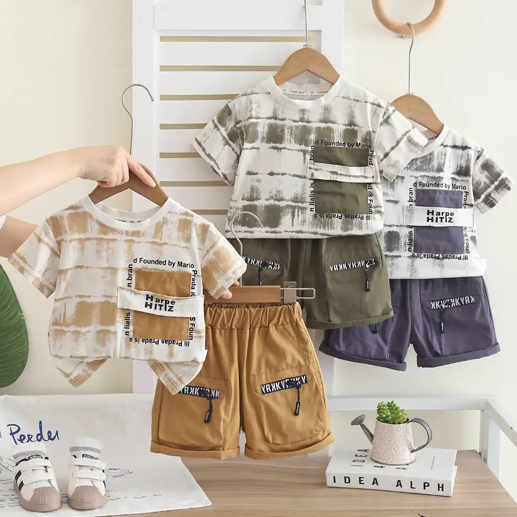 Boys set 2 pieces  (X21) 2-6 years cotton shorts